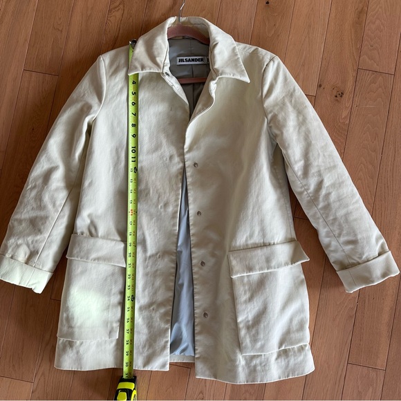 Jil Sander Cotton Jacket Size 34 (US 2) Hidden Snap Closure with Pockets - Picture 13 of 15